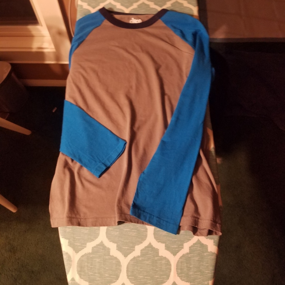 Gray and blue long sleeve